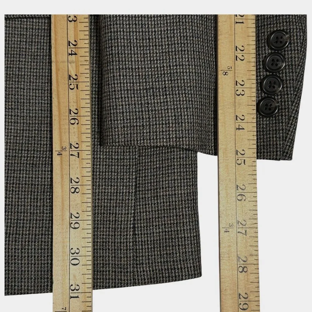 RALPH LAUREN Mens Blazer Sport Coat Two Button Suit Jacket 44L Brown Wool 1-Vent